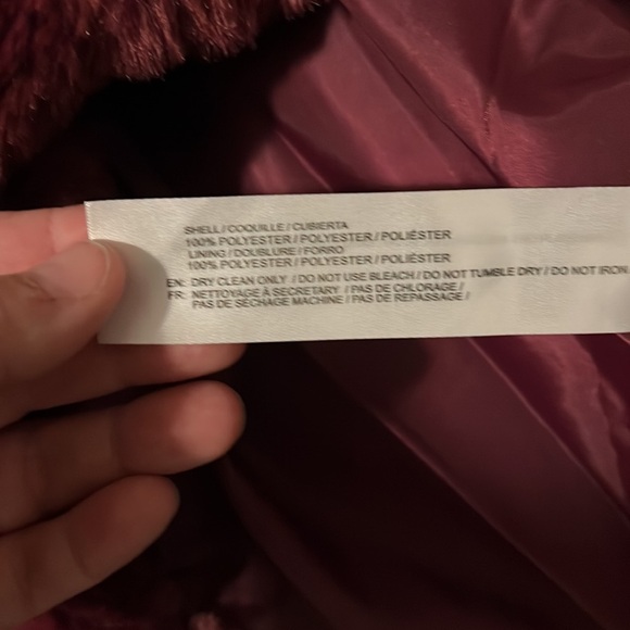 BAND OF THE FREE VAL FAUX FUR CHEVRON JACKET MEDIUM - Picture 16 of 16